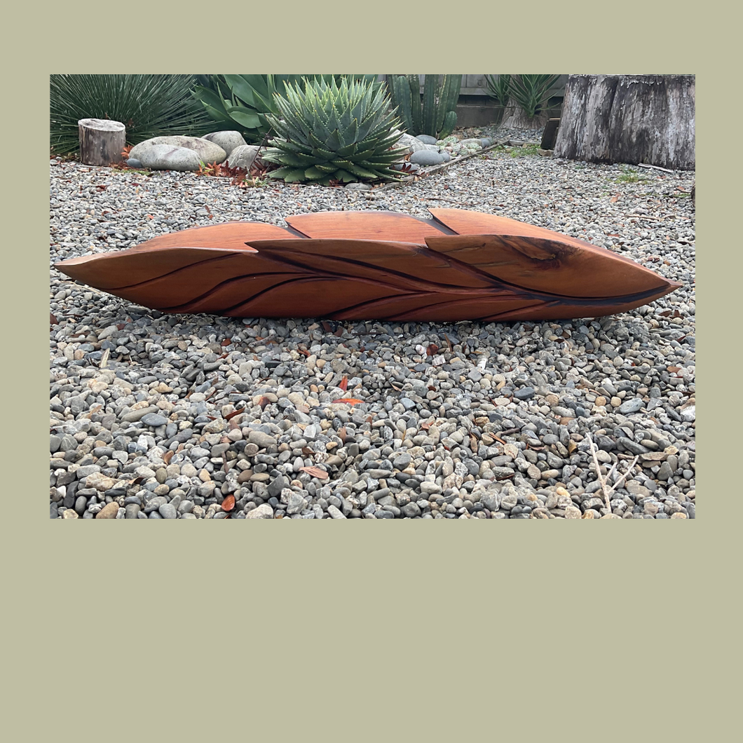 Feather Bowl - Carved Totara