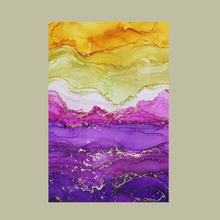 Load image into Gallery viewer, Purple Flowers | Ink Art | Limitless Abstracts
