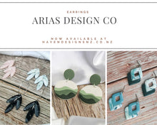 Load image into Gallery viewer, Matte Moon Phase | Drop Earrings | Arias Design Co
