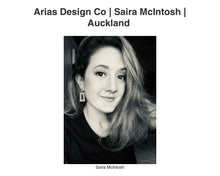 Load image into Gallery viewer, Matte Moon Phase | Drop Earrings | Arias Design Co
