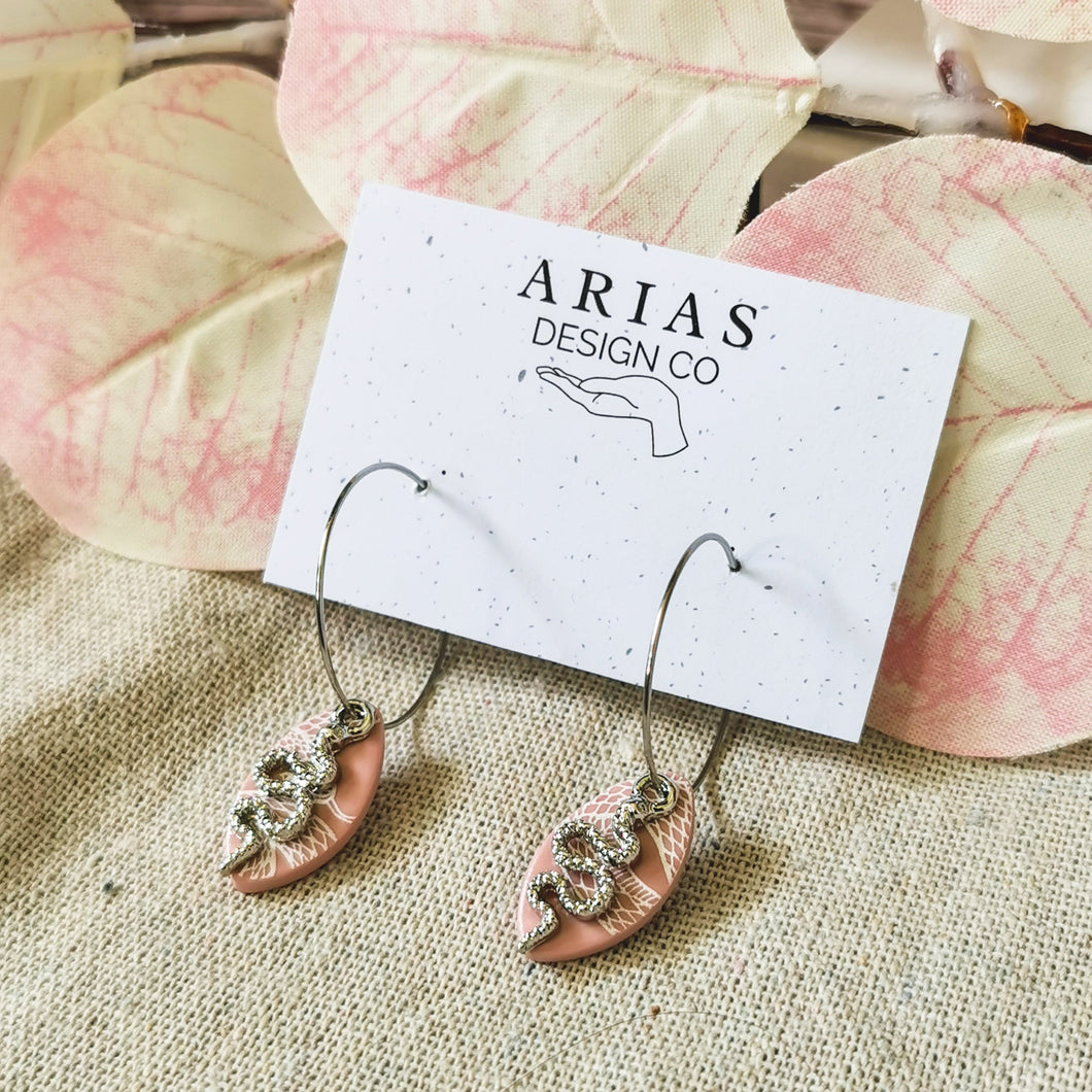 Serpent | Hoop Earrings | Arias Design Co