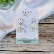 Load image into Gallery viewer, Faux Stone Semis | Drop Earrings | Arias Design Co
