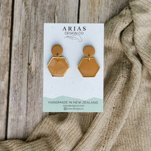 Load image into Gallery viewer, Sweater Weather | Hexagon Earrings | Arias Design Co
